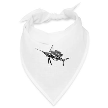 Wilder Schwertfisch Vector - Bandana - Weiß - Vorne