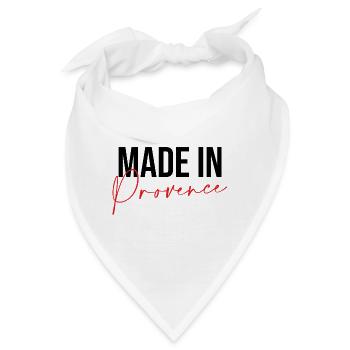 Hergestellt in der Provence - Bandana - Weiß - Vorne