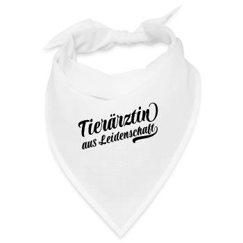 Tierärztin aus Leidenschaft - Bandana - Weiß - Vorne