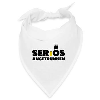 Seriös angetrunken mit Kölsch - Bandana - Weiß - Vorne
