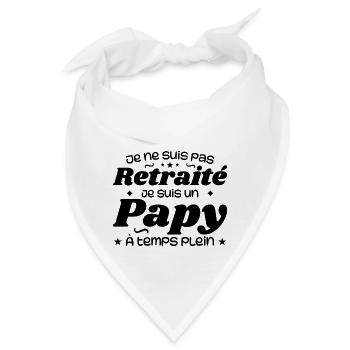 Ich bin nicht im Ruhestand, ich bin ein Opa - Bandana - Weiß - Vorne