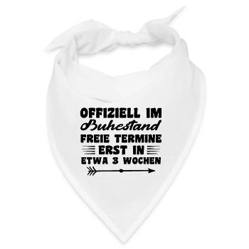 Offiziell Im Ruhestand - Bandana - Weiß - Vorne