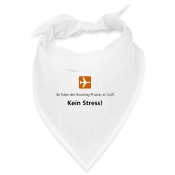 Ich habe den Boarding Prozess im Griff - Bandana - Weiß - Vorne