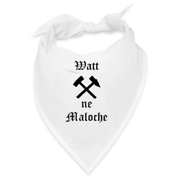 Watt ne Maloche - Bandana - Weiß - Vorne