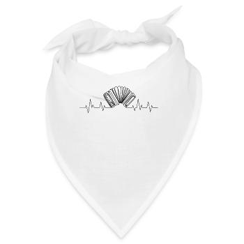 Akkordeon - Bandana - Weiß - Vorne