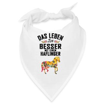 Haflinger Pferd - Bandana - Weiß - Vorne