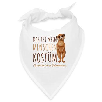 Erdmännchen - Bandana - Weiß - Vorne