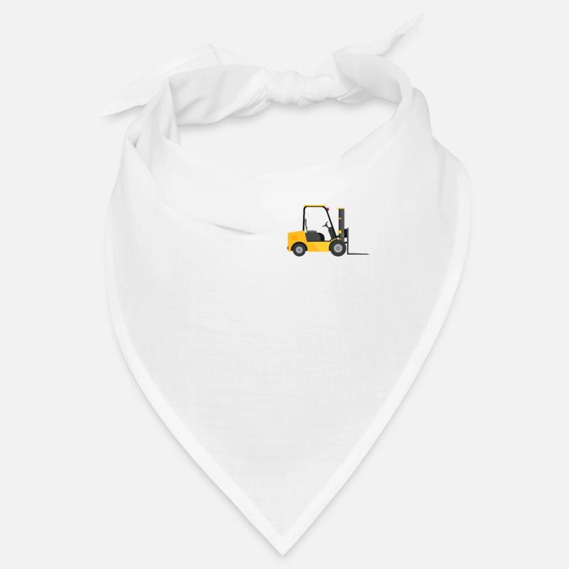 Staplerfahrer Evolution Lagerist Spruch - Bandana - Weiß