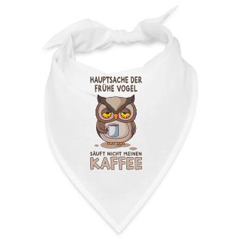 Morgenmuffel - Bandana - Weiß - Vorne