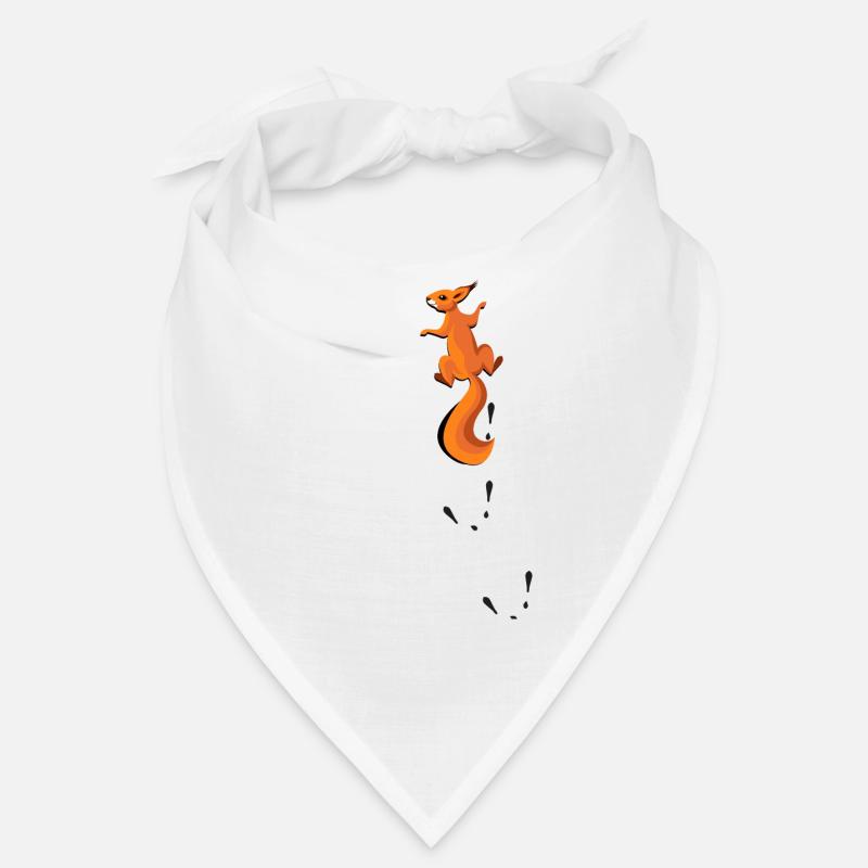 Kletterndes Eichhörnchen mit Spuren Geschenk Bandana