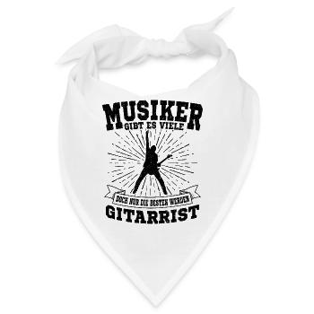 Gitarrist - Bandana - Weiß - Vorne