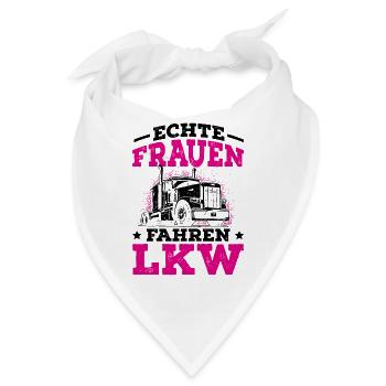 LKW Fahrerin - Bandana - Weiß - Vorne