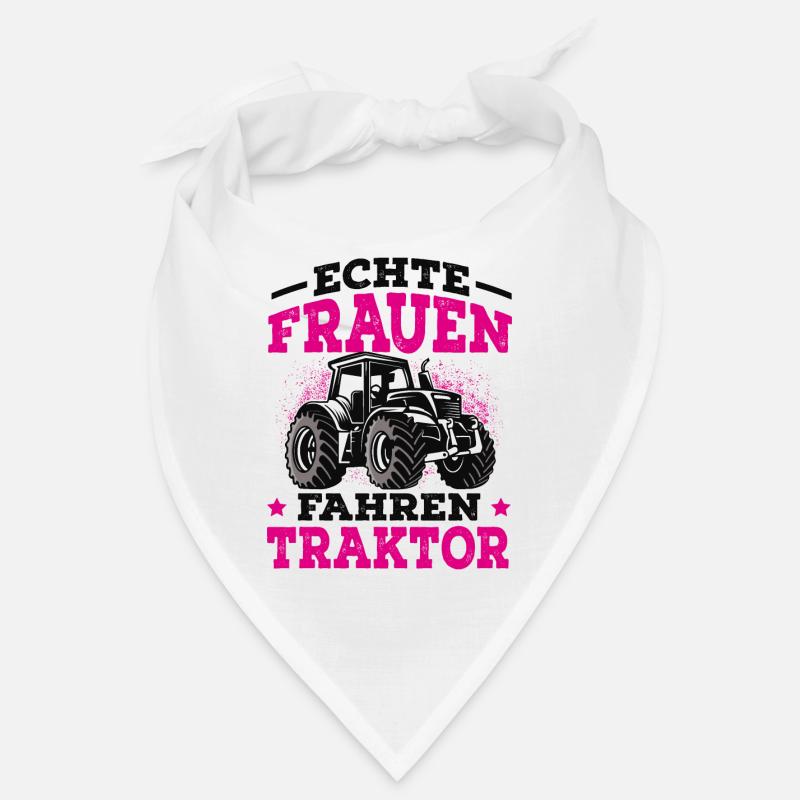 Traktor - Bandana - Weiß