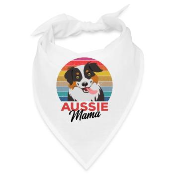 Australian Shepherd - Bandana - Weiß - Vorne