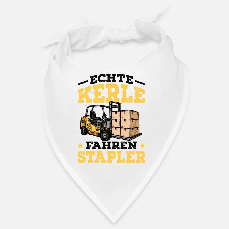 Staplerfahrer - Bandana - Weiß