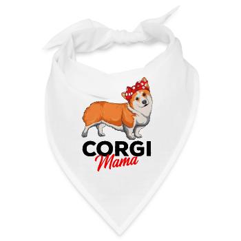 Corgi - Bandana - Weiß - Vorne