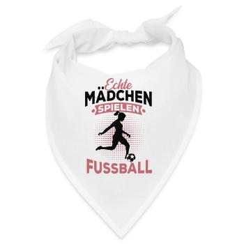 Fussball Mädchen - Bandana - Weiß - Vorne
