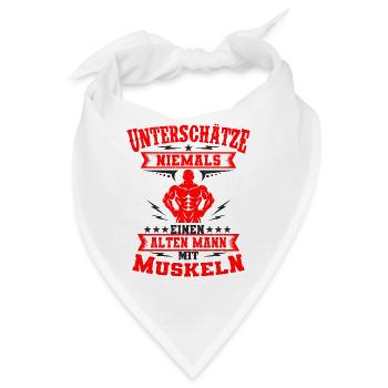 Bodybuilder - Bandana - Weiß - Vorne