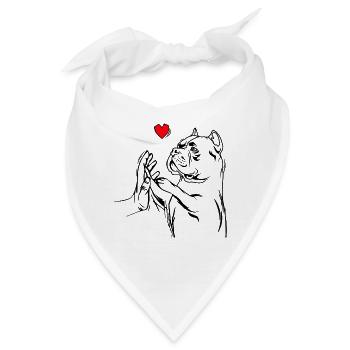 American Bully - Bandana - Weiß - Vorne