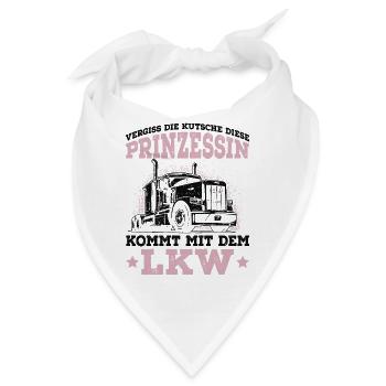 LKW Fahrerin - Bandana - Weiß - Vorne