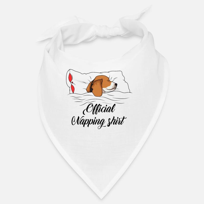 beagle - Bandana - blanc