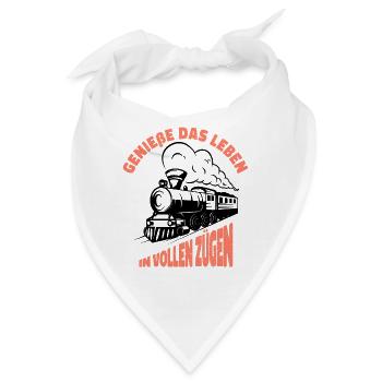 Eisenbahn - Bandana - Weiß - Vorne
