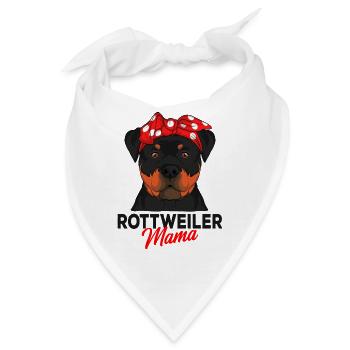 Rottweiler - Bandana - Weiß - Vorne