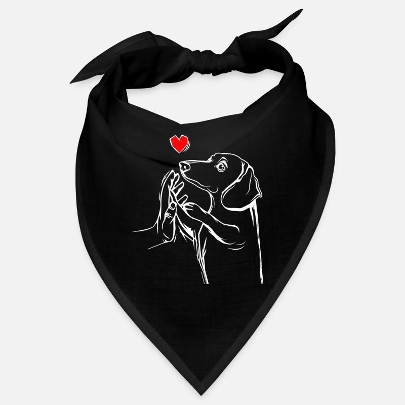 Dackel Liebe Hundehalter Geschenkidee Bandana