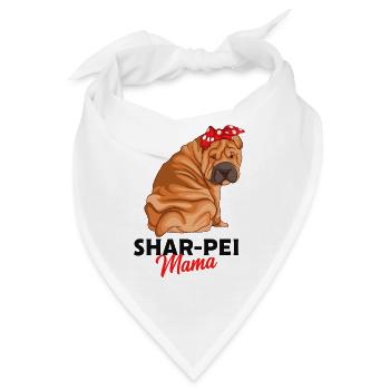Shar Pei - Bandana - Weiß - Vorne