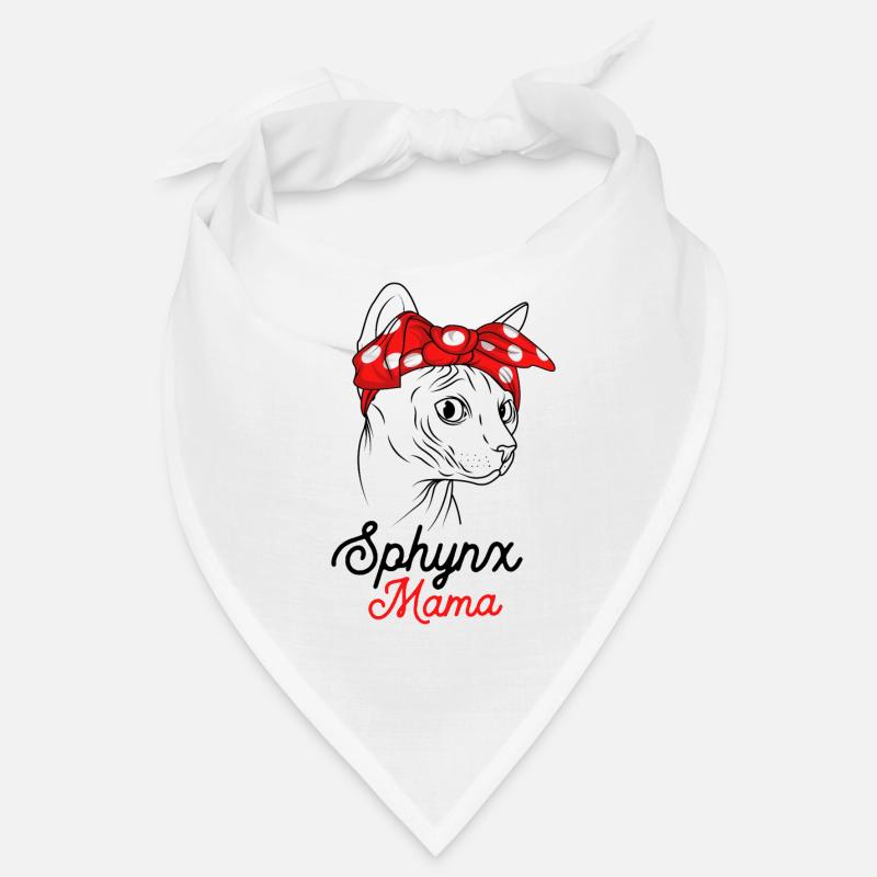 Sphynx Mama Katze Sphinx Nacktkatze Bandana