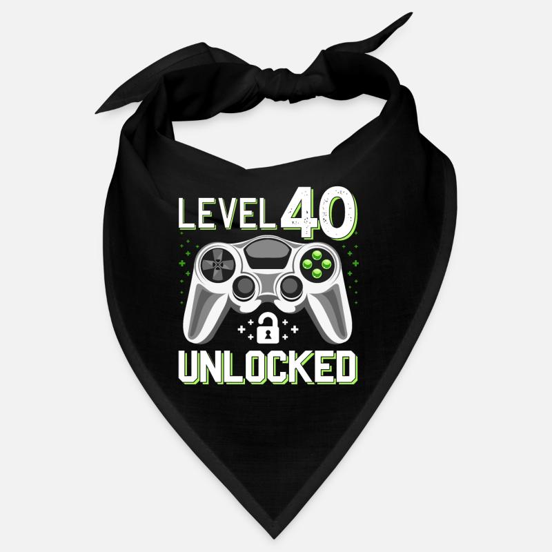 40 Geburtstag Level 40 Gamer Geschenk Bandana