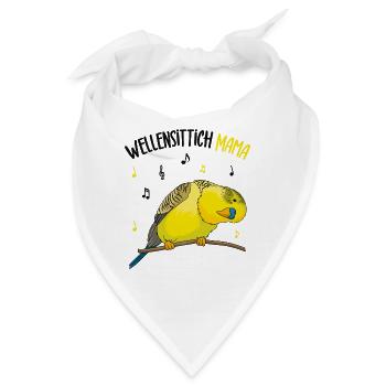 Wellensittich - Bandana - Weiß - Vorne