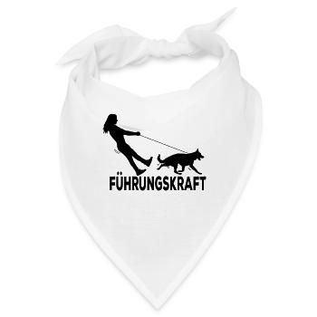 Hunde Frauchen - Bandana - Weiß - Vorne