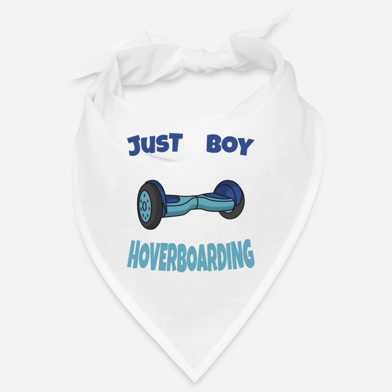 Hoverboard Boy Gift Idea - Bandana - white