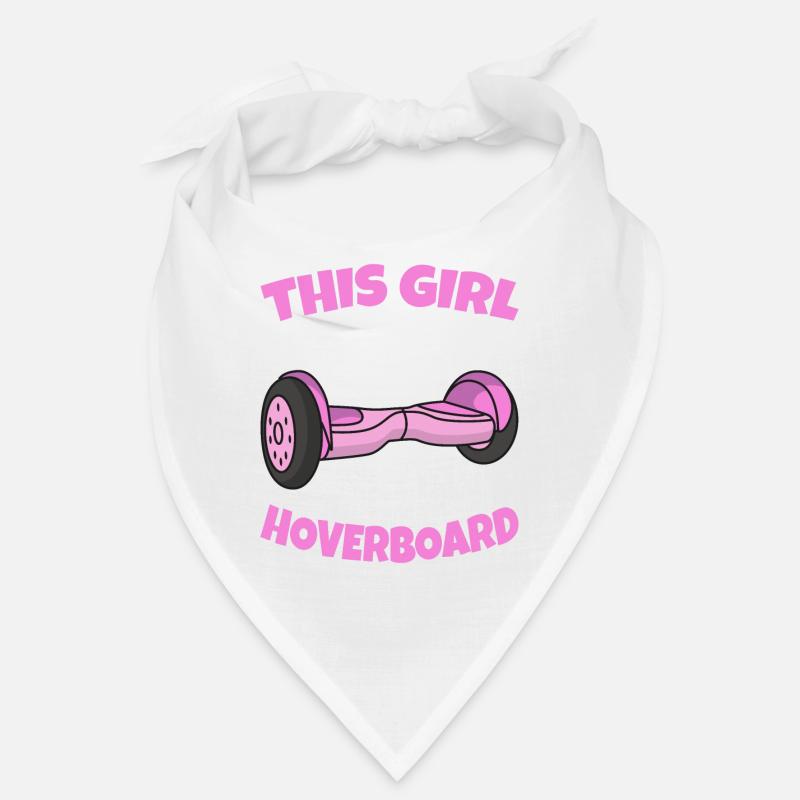 Hoverboard Mädchen Spruch Geschenk - Bandana - Weiß