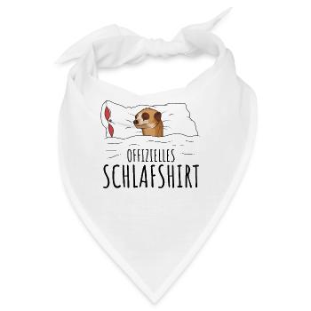 Erdmännchen - Bandana - Weiß - Vorne