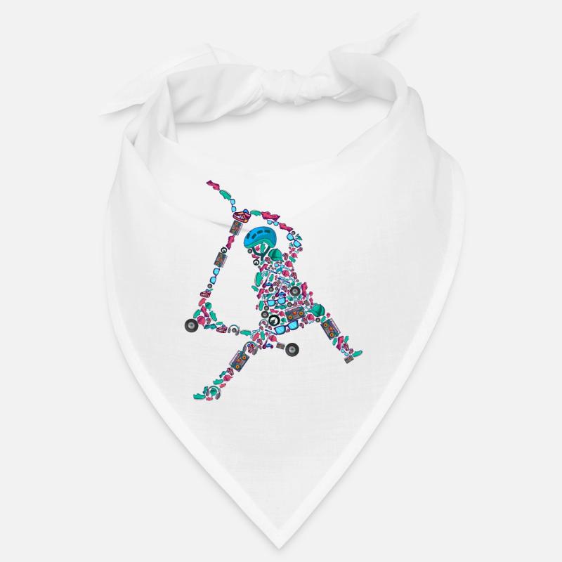 Scooter Roller Stunt E-Roller Kinder Jungen Bandana