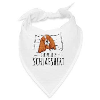Cavalier King Charles Spaniel - Bandana - Weiß - Vorne