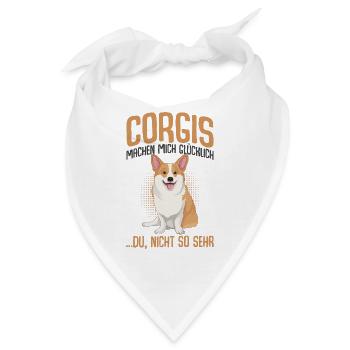 Corgi - Bandana - Weiß - Vorne