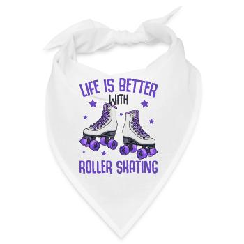 Rollschuhe - Bandana - Weiß - Vorne