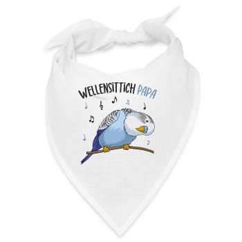 Wellensittich - Bandana - Weiß - Vorne