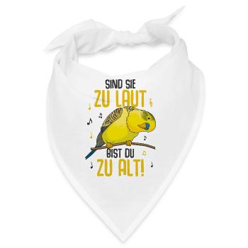 Wellensittich - Bandana - Weiß - Vorne