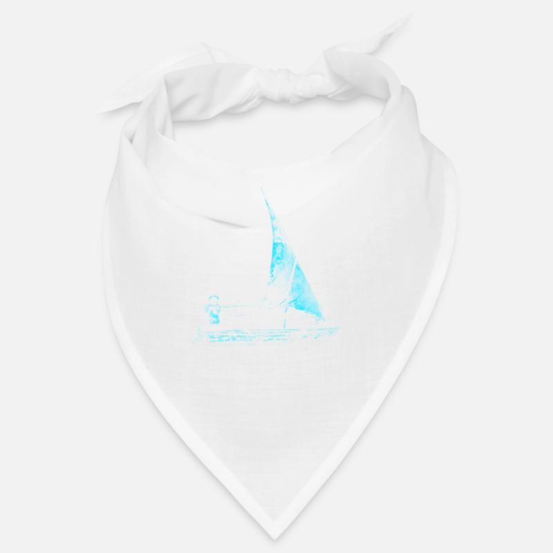 Segelboot - Bandana - Weiß