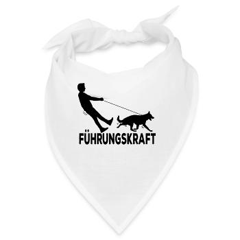 Gassi gehen - Bandana - Weiß - Vorne