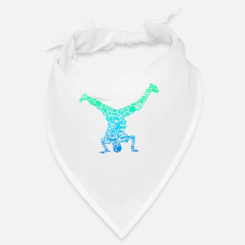 Breakdance Breakdancer Breakdancing - Bandana - white