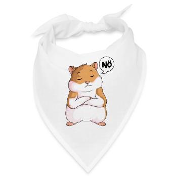 Hamster - Bandana - Weiß - Vorne
