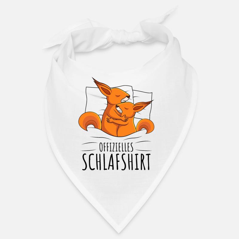 Eichhörnchen - Bandana - Weiß