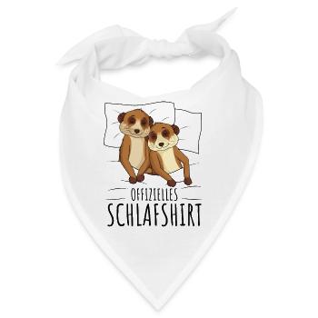 Erdmännchen - Bandana - Weiß - Vorne