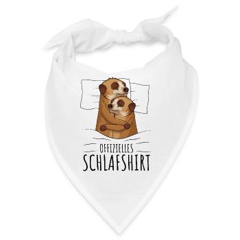 Erdmännchen - Bandana - Weiß - Vorne