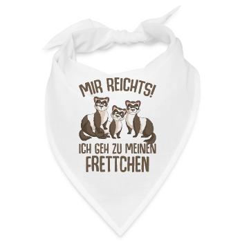 Frettchen - Bandana - Weiß - Vorne